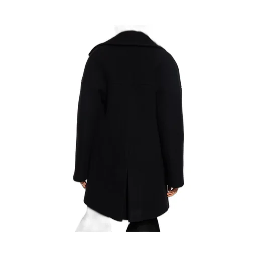 AlaÏA Double-Breasted Straight Hem Caban Coat