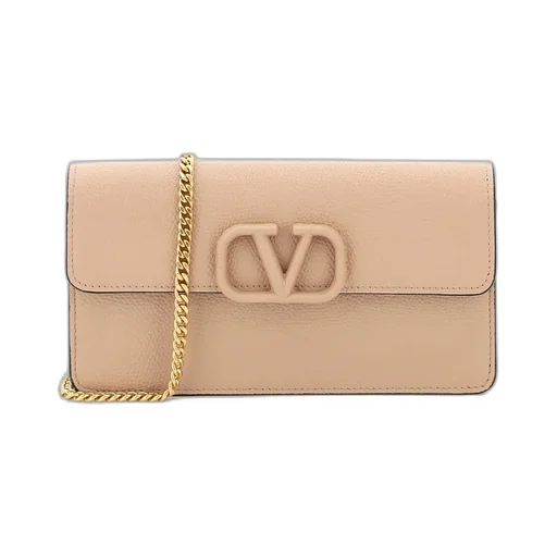 Valentino Vlogo Signature Foldover Top Clutch Bag