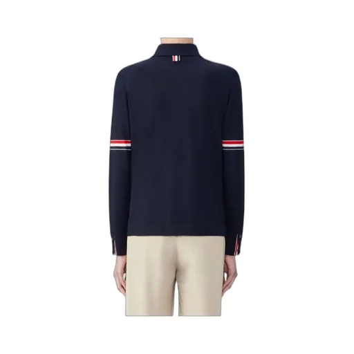 Thom Browne Rwb Stripe Buttoned Cardigan