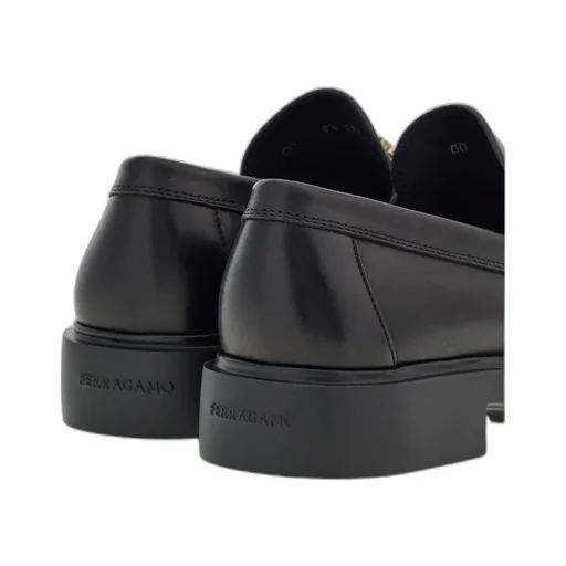Salvatore Ferragamo Gancini-Plaque Slip-On Loafers