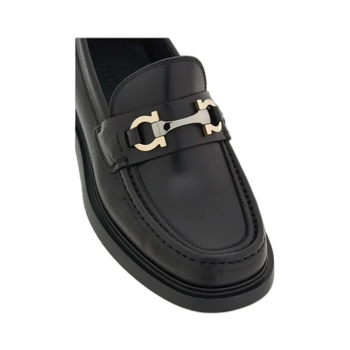 Salvatore Ferragamo Gancini-Plaque Slip-On Loafers