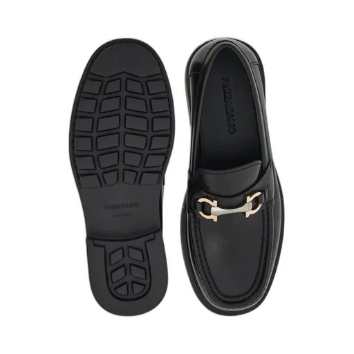 Salvatore Ferragamo Gancini-Plaque Slip-On Loafers