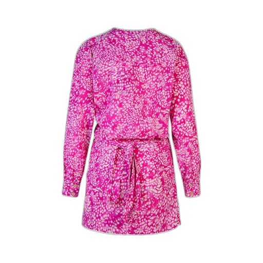 Isabel Marant Habla Patterned Printed Sleeved Dress