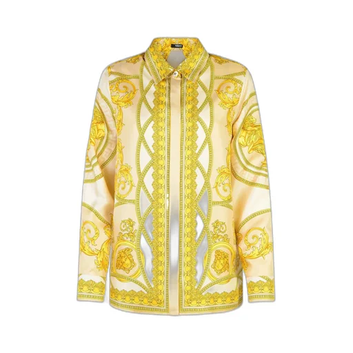 Versace Pattern-Printed Long-Sleeved Shirt