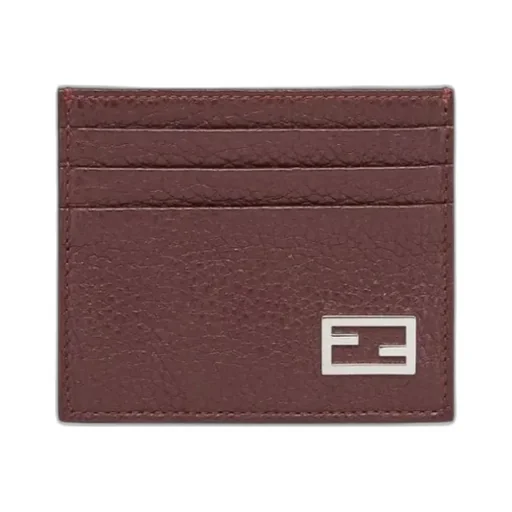 Fendi Baguette Logo Plaque Card Holder