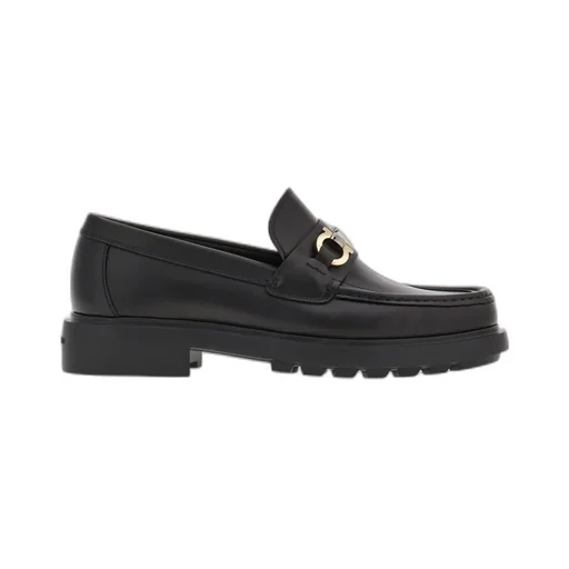 Salvatore Ferragamo Gancini-Plaque Slip-On Loafers