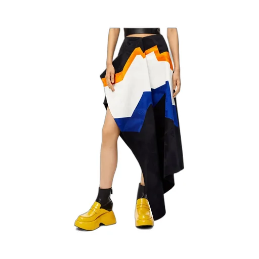 Jacquard Asymmetrical Skirt