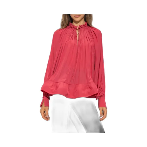 Lanvin Tie-Neck Ruffle Detailed Blouse