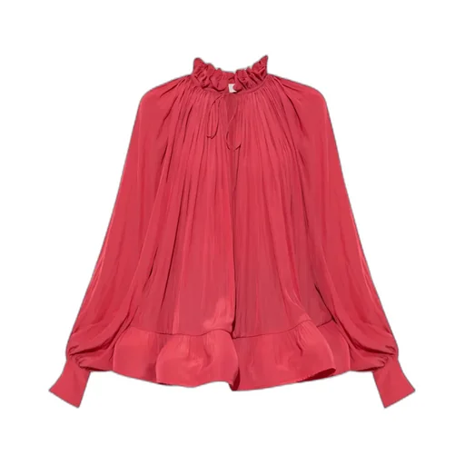 Lanvin Tie-Neck Ruffle Detailed Blouse