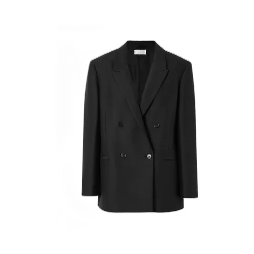 Wilsonia Double-Breasted Wool Suit Jacket