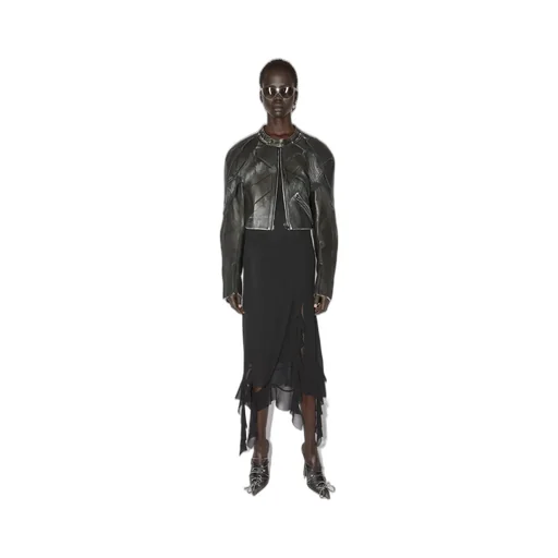 Patchwork Leather Jacket