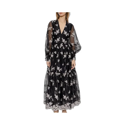 Tabetha Embroidered Organza Maxi Dress