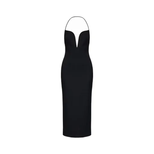 Givenchy Plunged Slit Neckline Dress