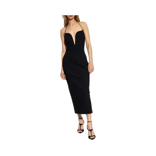 Givenchy Plunged Slit Neckline Dress