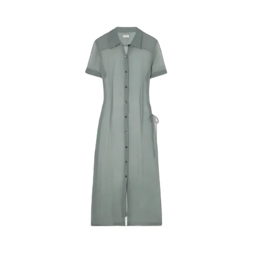 Short-Sleeved Shirt Dress