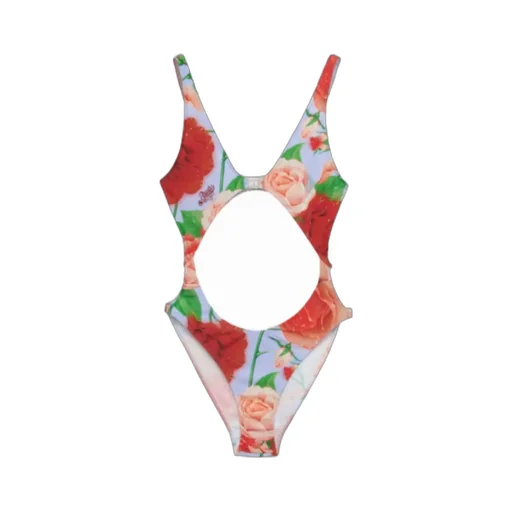 Roses Swimsuit In Technical Jersey