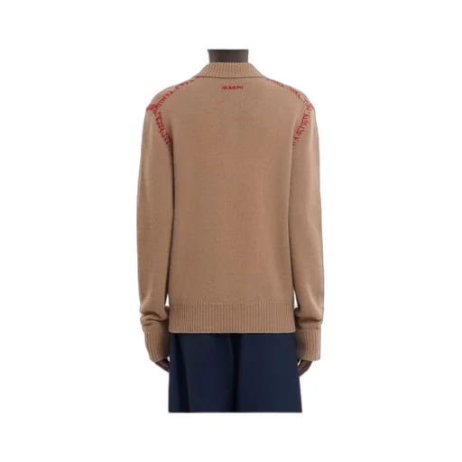 Marni Long Sleeved Knitted Polo Jumper