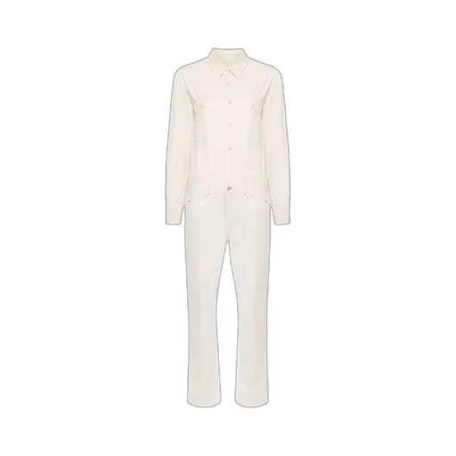 Long Sleeved Jeans Jumpsuit
