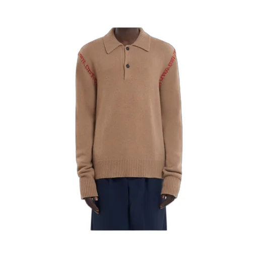 Marni Long Sleeved Knitted Polo Jumper