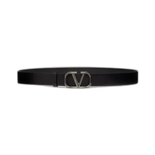 Valentino Vlogo Plaque Buckled Belt