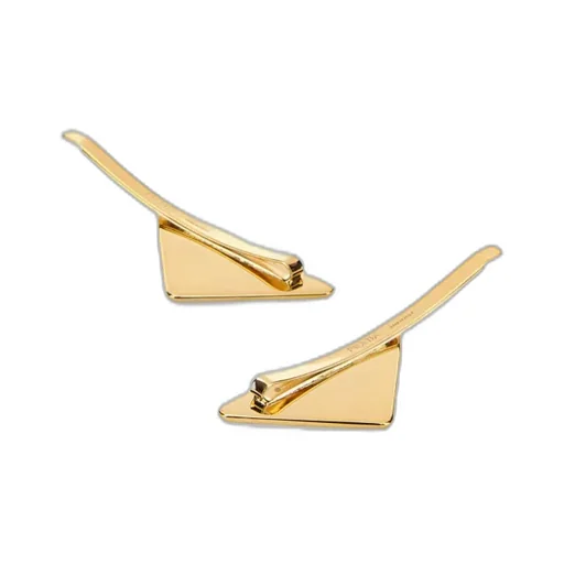 Prada Triangle Logo Hair Clip Set