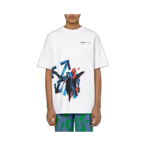 Oversized Brushstroke Arrow T-Shirt
