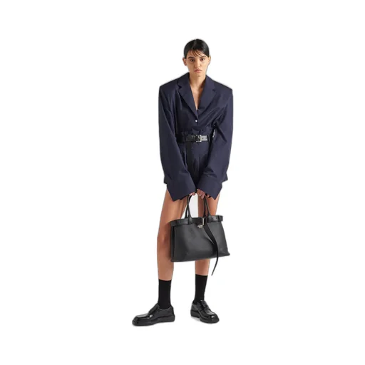 Prada Open-Top Large Belted Handbag