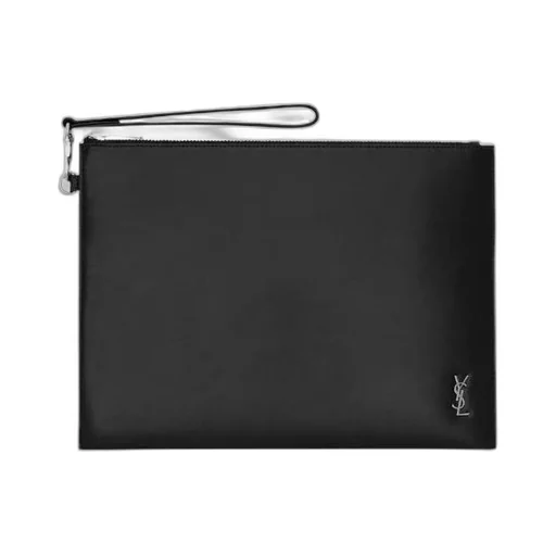 Saint Laurent Tiny Monogram Zipped Clutch Bag