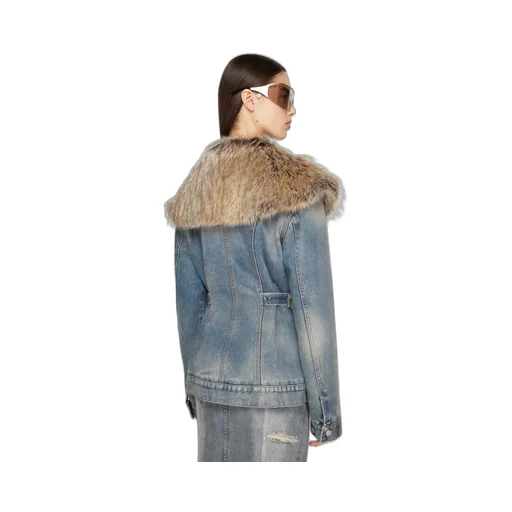Sailor-Collar Denim Jacket