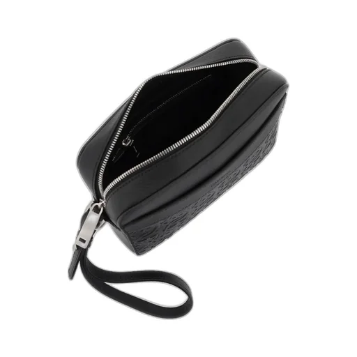 Logo Zipper Shoulder Bag