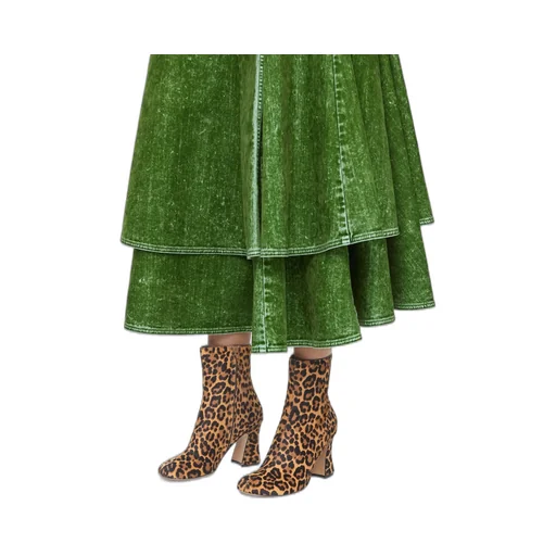 Calle Bootie In Hairy Calfskin