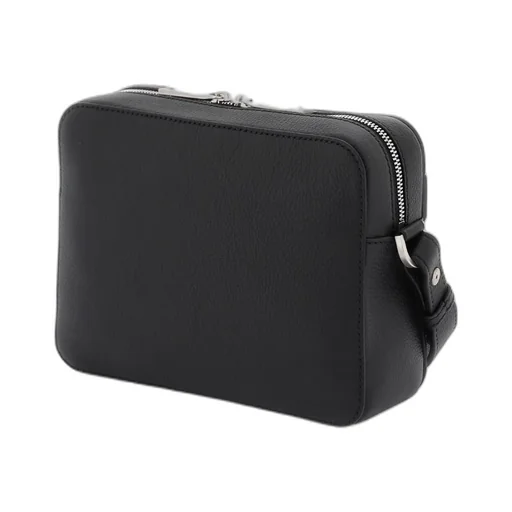 Logo Zipper Shoulder Bag