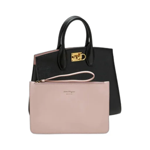 Salvatore Ferragamo Studio Box Medium Top Handle Bag