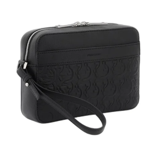 Logo Zipper Shoulder Bag