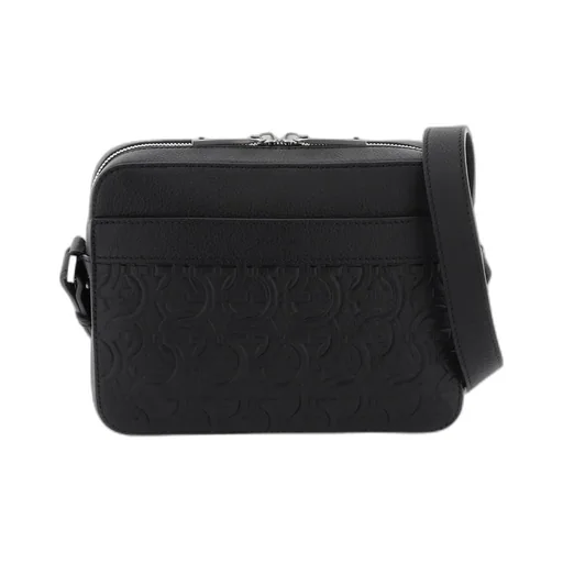 Logo Zipper Shoulder Bag