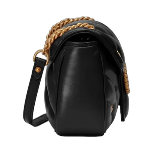 Gucci Gg Marmont Logo Plaque Small Shoulder Bag