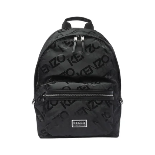 Kenzo Logo Jacquard Zipped Backpack