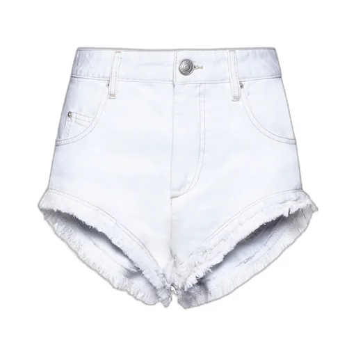 Isabel Marant Frayed Hem Denim Shorts