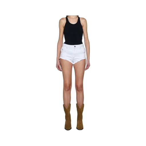 Isabel Marant Frayed Hem Denim Shorts