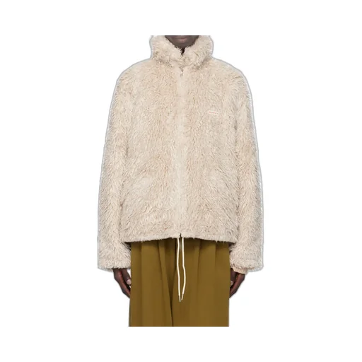 Marni Logo Patch Zipped Coat