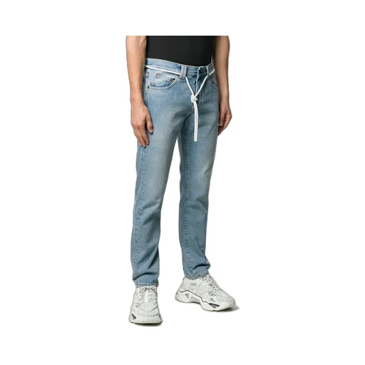 Stitched Straight Jeans