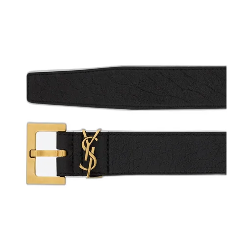 Saint Laurent Cassandre Logo Plaque Belt