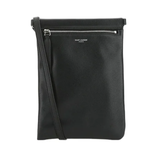 Saint Laurent Logo Flat Crossbody Bag