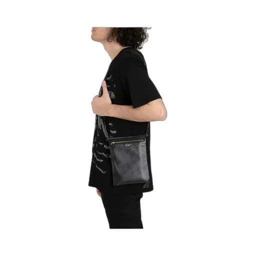 Saint Laurent Logo Flat Crossbody Bag