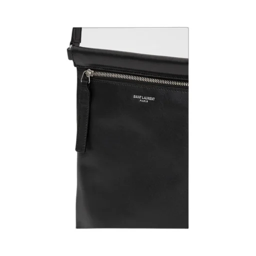 Saint Laurent Logo Flat Crossbody Bag