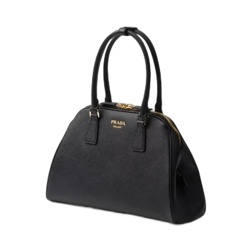 Prada Saffiano Zipped Medium Tote Bag