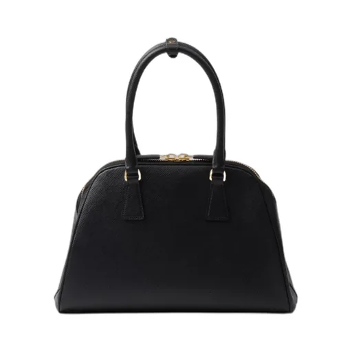 Prada Saffiano Zipped Medium Tote Bag