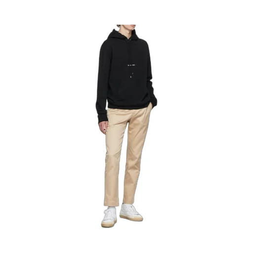 Saint Laurent Logo Printed Drawstring Hoodie