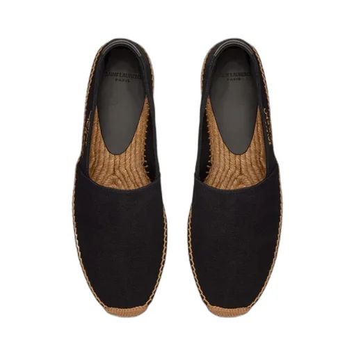 Saint Laurent Logo Embroidered Slip-On Espadrilles
