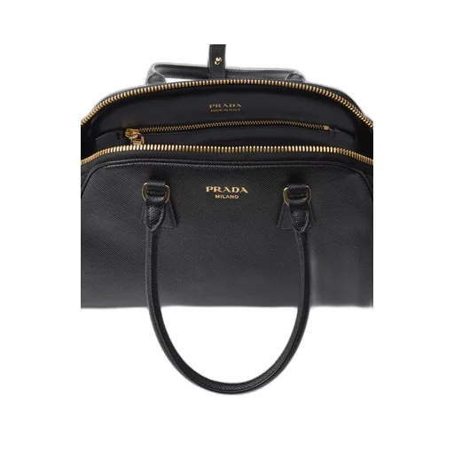 Prada Saffiano Zipped Medium Tote Bag